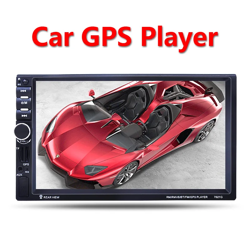  Car Multimedia Player GPS navigation 2 Din 7'' HD Bluetooth Stereo Radio FM MP3 MP5 Audio Video USB Auto Electronics autoradio 