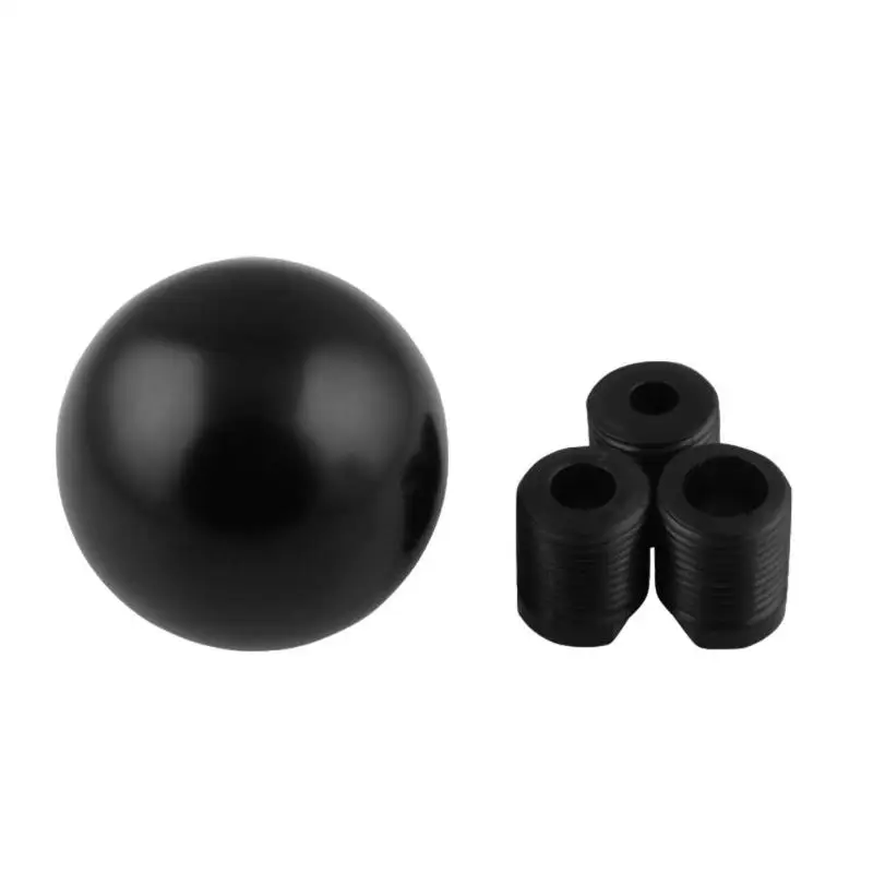 

Universal Aluminum Gear Shift Knob Round Ball Shape Black Car Gear Stick Knob Accessories