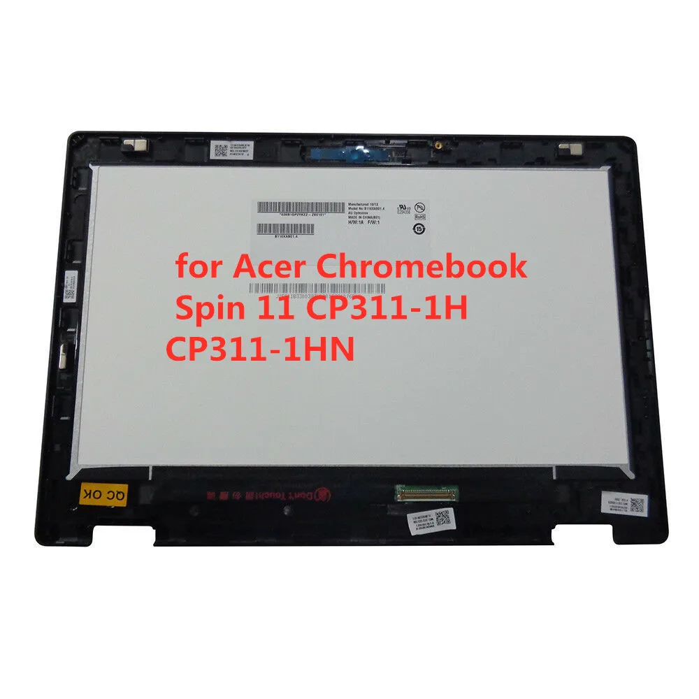 Free shipping 11.6 inch for Acer Chromebook Spin 11 CP311-1H CP311-1HN Lcd Touch Screen lcd assembly