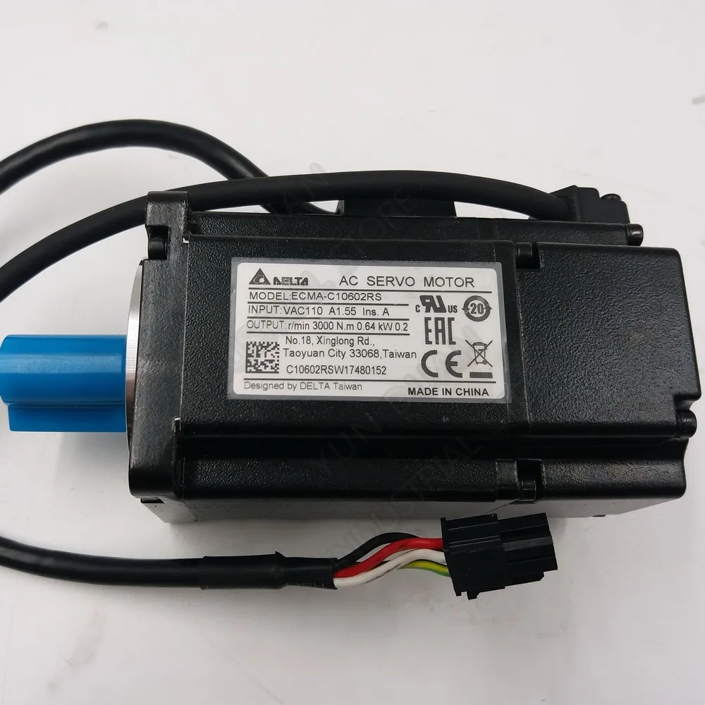 Дельта A2 200 W AC привод с серводвигателем комплекты ASD-A2-0221-L ECMA-C10602RS 0.2KW 220 V 0.64Nm 3000 об/мин 60 мм с 3 м кабель