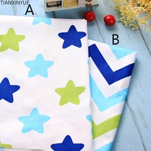 Много размеров, хлопок, саржевая ткань, новинка, скандинавский ветер, простая белая/синяя звезда, зигзаг для самостоятельной сборки, подушки для одежды, стеганая ткань telas