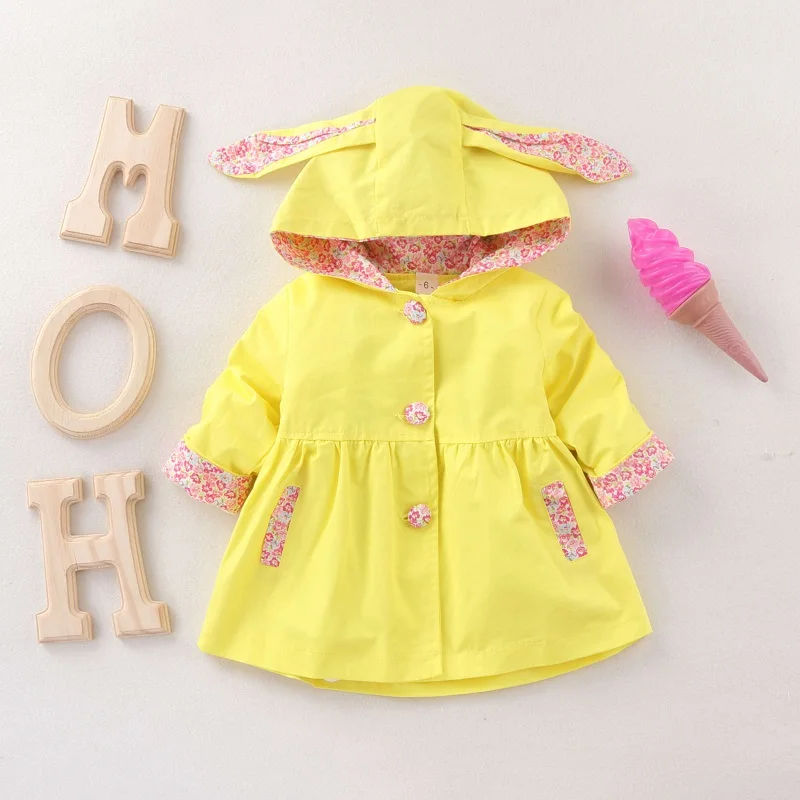 Bebê com Capuz Jaqueta de Algodão Roupas para Meninas Cabolsa Anos Crianças Primavera Outono Manteau Fille Blusão Kf255 1-4 7 crianças jaqueta de algodão roupas para meninas