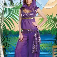 Фиолетовый цвет танец живота Индийский танец костюм для женщин представление одежда w1203