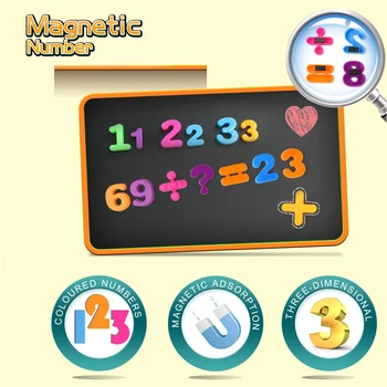 

26PCS Colorful Magnetic Number Toys Kids Digital Learning Toy Magnet Number Puzzles Learning Intelligence Toys for Children #