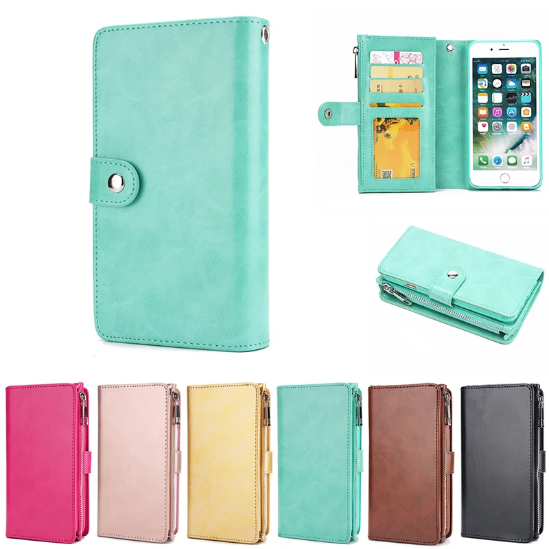 Чехол XINGDUO для iphone 6 держатель карт подставка монет на молнии чехол из ТПУ pu