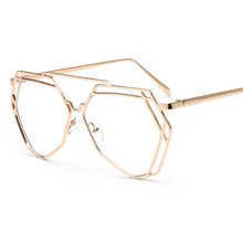 Новинка, оптические простые зеркальные металлические художественные очки хорошего качества, оправы для очков, Женские уникальные очки, оправа для близорукости