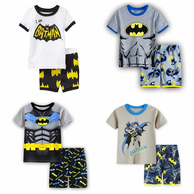 Us 36 20 Offnew Kartun Desain Putaran Leher Pakaian Tidur Anak Laki Laki Katun Piyama Set Untuk Anak Anak Pijamas Lengan Pendek Anak Laki Laki