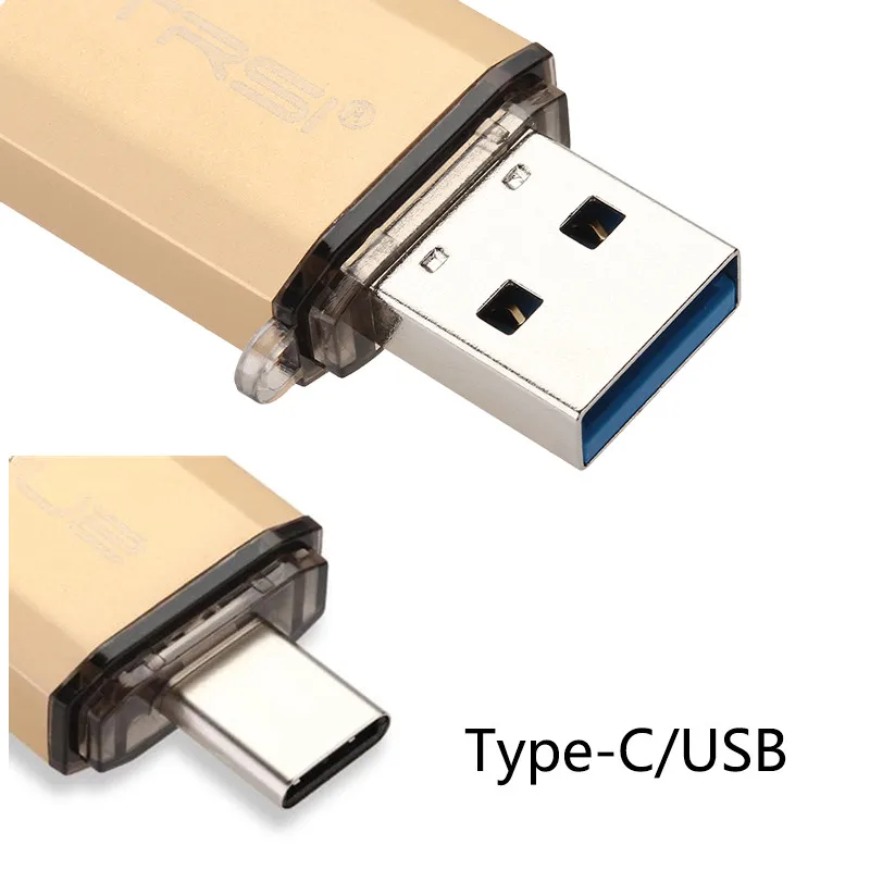  Suntrsi Type-C pendrive 128GB 64GB USB Flash Drive USB 3.0 High Speed 32GB 16GB Type-C OTG for Type