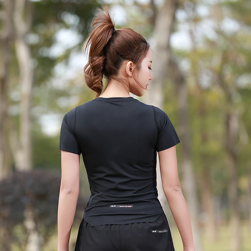 Hiking Walking Tops Women Sport T Shirt Quick Dry Breathable Gym Shirt Girl Running T-shirts Sports Short Sleeve Dropship XXL (8)