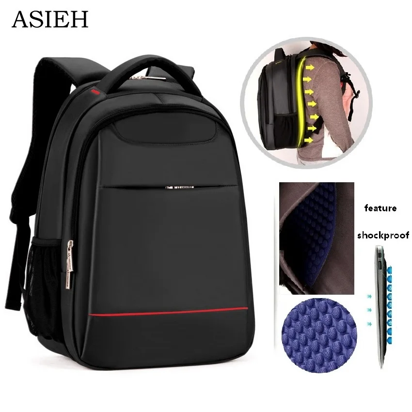 

New boys school bags college backpack waterproof 15 inch shockproof laptop bag men travel bags School Bags For Teenagers mochila