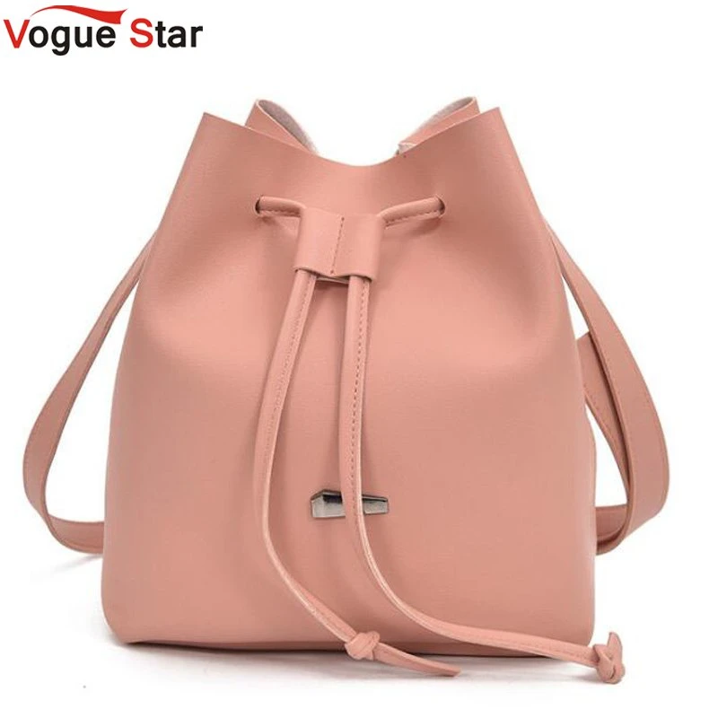 Women Handbag Tote Korean Sling Satchel Crossbody Bucket Bag Shoulder Hardware