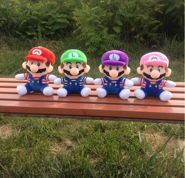 20cm Super Mario Plush font b Toy b font BrosStand MARIO LUIGI Plush Doll Stuffed font