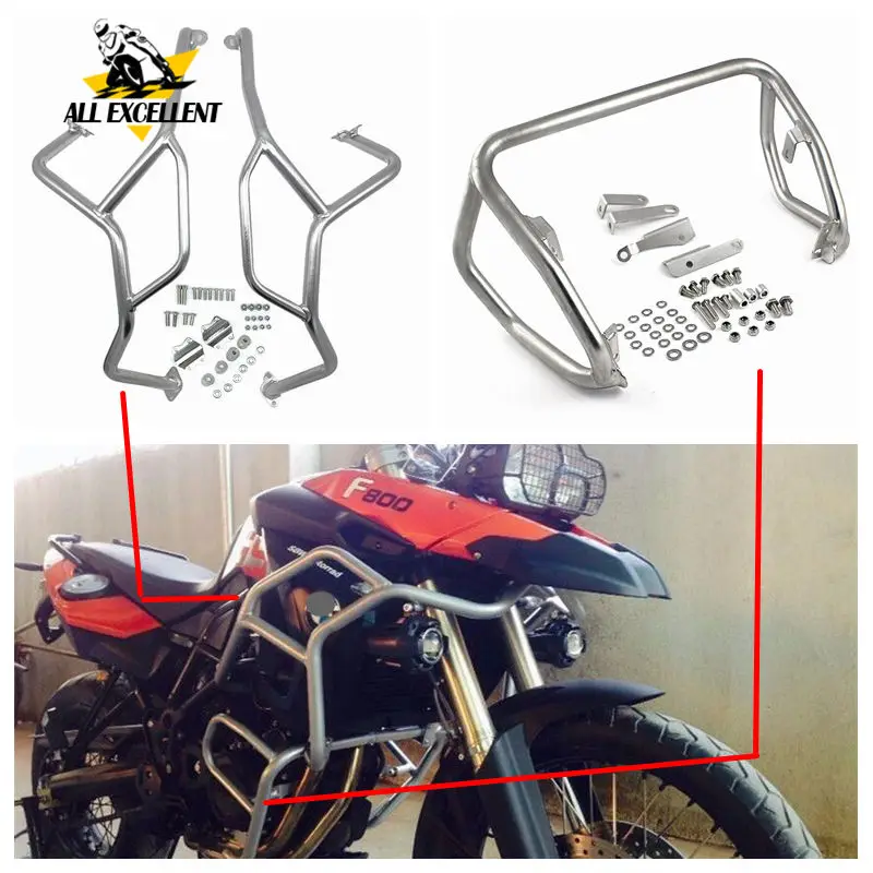

Motorcycle Highway Engine Guard protective Crash Bar up and down 1 set For 2008-2015 BMW F800GS F700GS F650GS F 800 700 650 GS