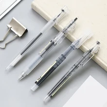 JIANWU 4 шт./компл. простой пресс гелевая ручка с черными Средний ручка lot рисунок пером ручка студенческие канцелярские принадлежности каваи 0,5 мм