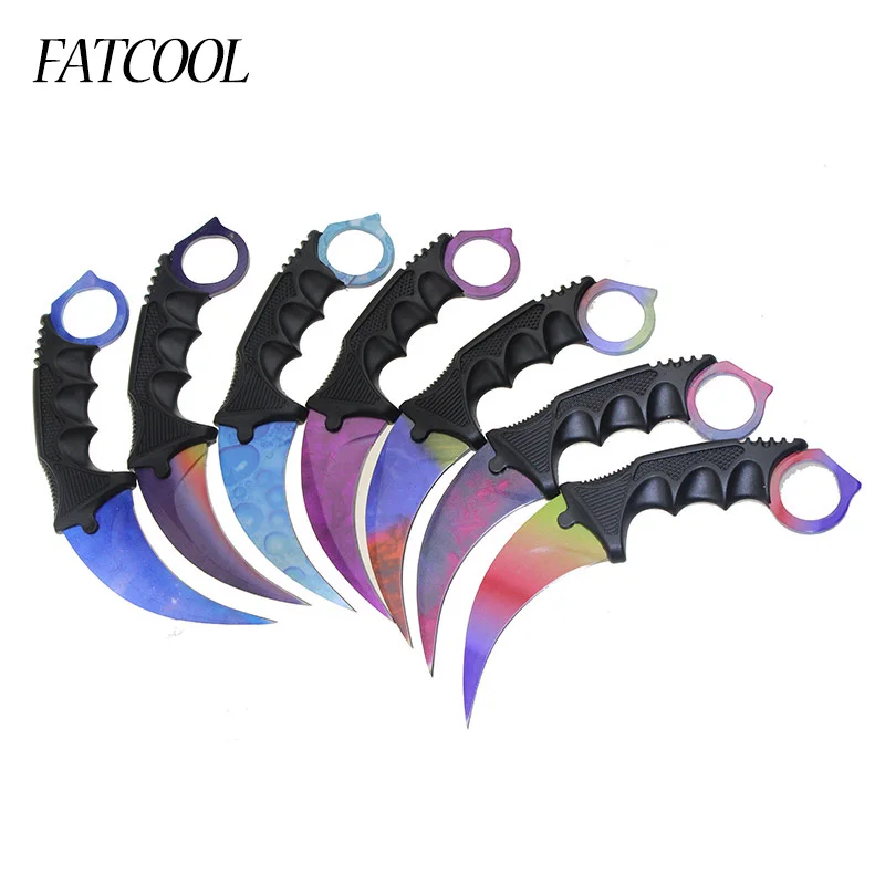 Ножи FATCOOL CS GO охотничий нож для выживания кемпинга ручные инструменты|go knife|knife