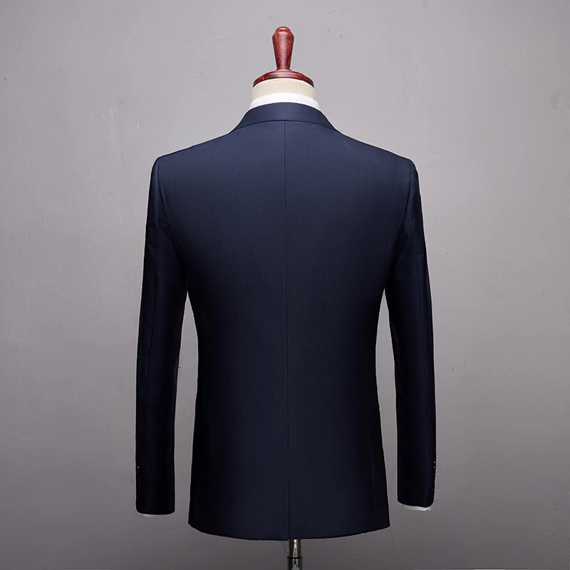 Navy Fashion Boutique High quality Mens Wedding suits Formal Suits 3 Pieces Wedding Groom Tuxedos Prom Slim Fit suits