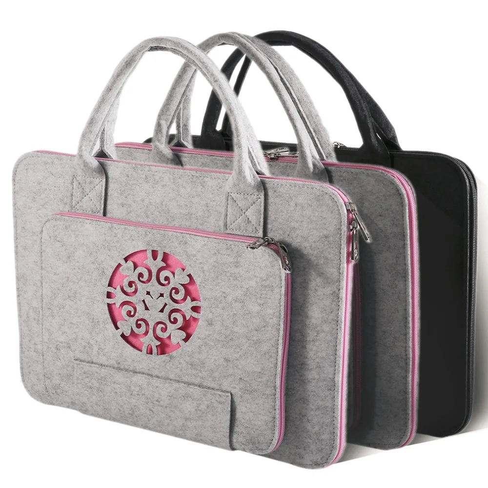 

Felt Laptop Bag Notebook Briefcase 11/13/14/15 Inch Waterproof Bag Case Fashion Laptop Bag Mouse Pad Portable Handbag
