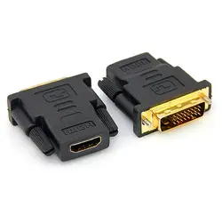 DVI 24 + 1 к HDMI адаптер Кабели 24 К позолоченный штекер мужчин и женщин конвертер для HDTV проектор мониторы