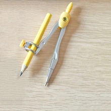 1 коробка, циркуль для рисования, металлический компас с карандашом, канцелярские принадлежности, мультяшный Компас для влюбленных пар, школьные принадлежности для черчения, канцелярские принадлежности