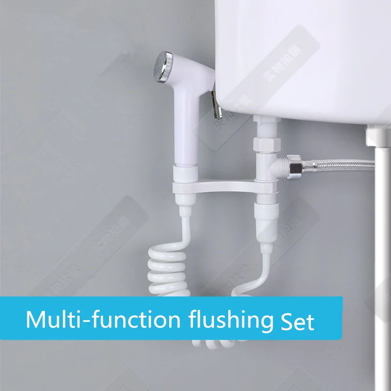 

Mini hand shower set Multi-function flushing set.Bathroom toilet flusher,garden sprinkler, simple car wash faucet, bidet faucet