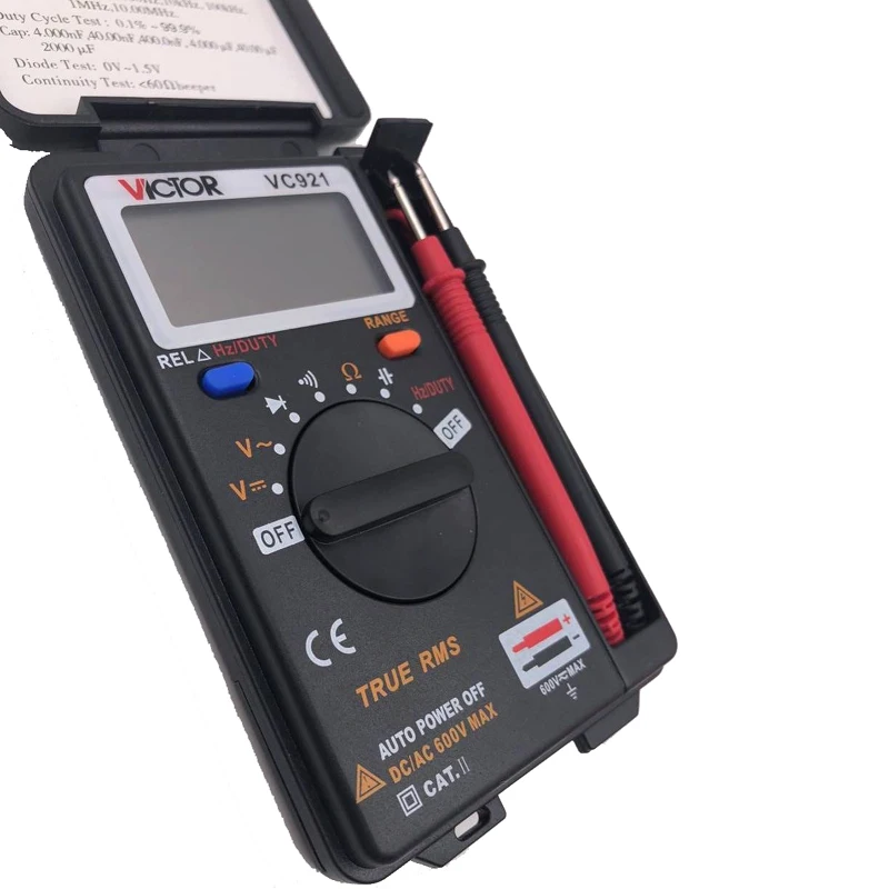 VC921 3 3/4 DMM Интегрированный персональный карманный мини цифровой мультиметр