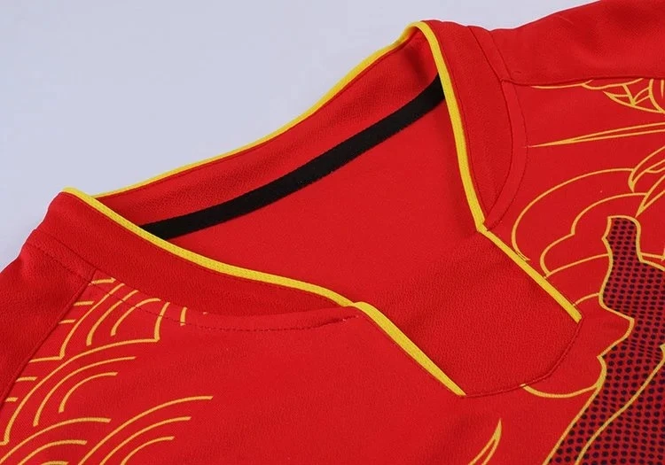Китайская футболка для настольного тенниса с драконом для мужчин/женщин, футболки для бадминтона, Спортивная футболка для пинг-понга, длинная футболка для настольного тенниса