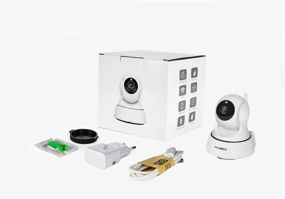 INQMEGA 720 P облачного хранения IP Камера Wi-Fi cam охранных видеонаблюдения сети Камера Ночное видение телеметрией Видеоняни и Радионяни