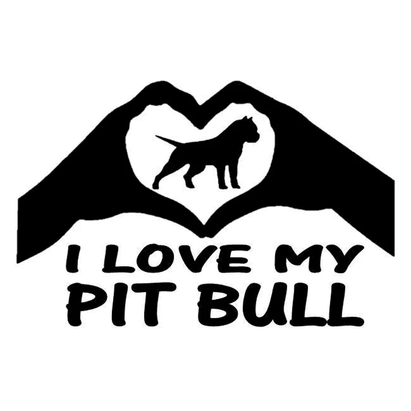 14 9 Cm 9 8 Cm Cinta My Pit Bull Anjing Hewan Mobil Styling
