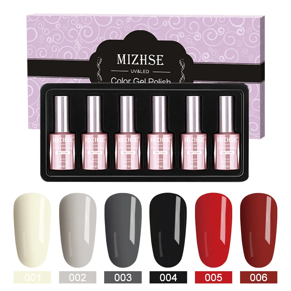 

MIZHSE Soak off Base Gel Top Coat Gel Polish Nail Gel lacquer Manicure Wholesale Long Lasting Nail Color Gel Set Kits