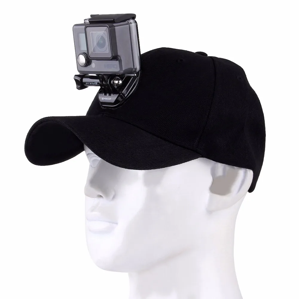 Sports Camera Hat For Gopro Accessories Adjustable Cap With Screws And