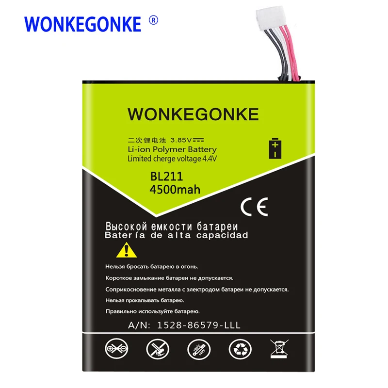

WONKEGONKE BL211 For Lenovo P780 Battery Batteries Bateria