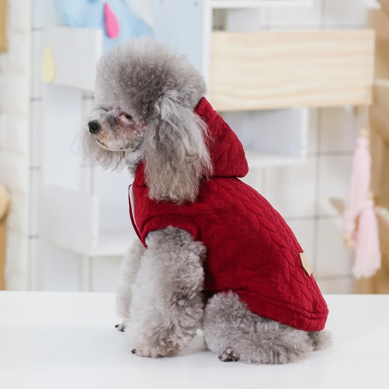 Pet осень зима теплый вязаный свитер для маленьких средних собак худи для щенка пальто утолщенные куртки для домашних животных Чихуахуа Одежда для французских бульдогов