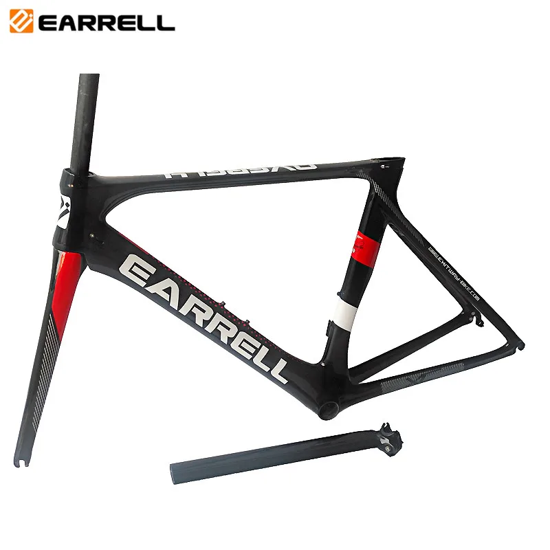 

EARRELL T800 Carbon Road Bike Frame Di2/Mechanical Chinese Carbon Frame UD/Glossy 50/53/56CM Carbon Road Frame