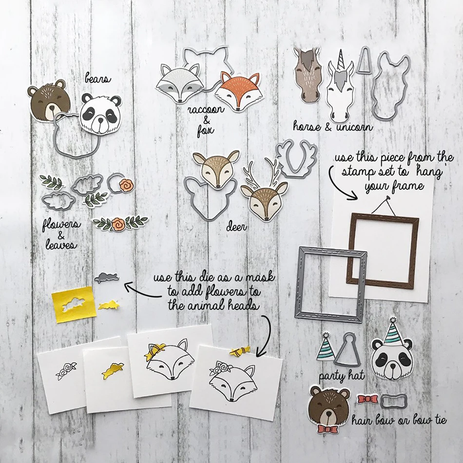 Eastshape Animal Fox Metal Cutting Dies For Scrapbooking