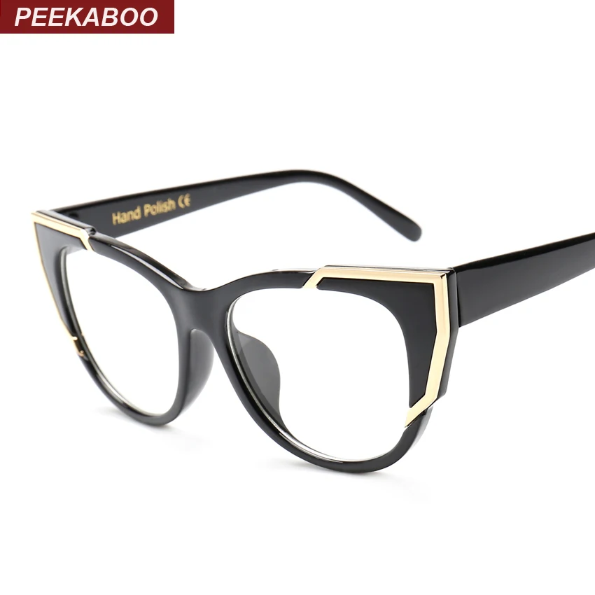 Peekaboo Brand designer eye glasses frames for women cat eye clear lens fashion sexy vintage spectacle