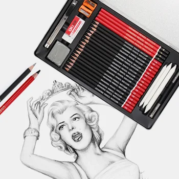 30pcs Drawing Sketching Pencil Set Professional Art Supplies Drawing Kit With Graphite Charcoal Sticks Tool Sketch Book For Adul Buy At The Price Of 17 90 In Aliexpress Com Imall Com
