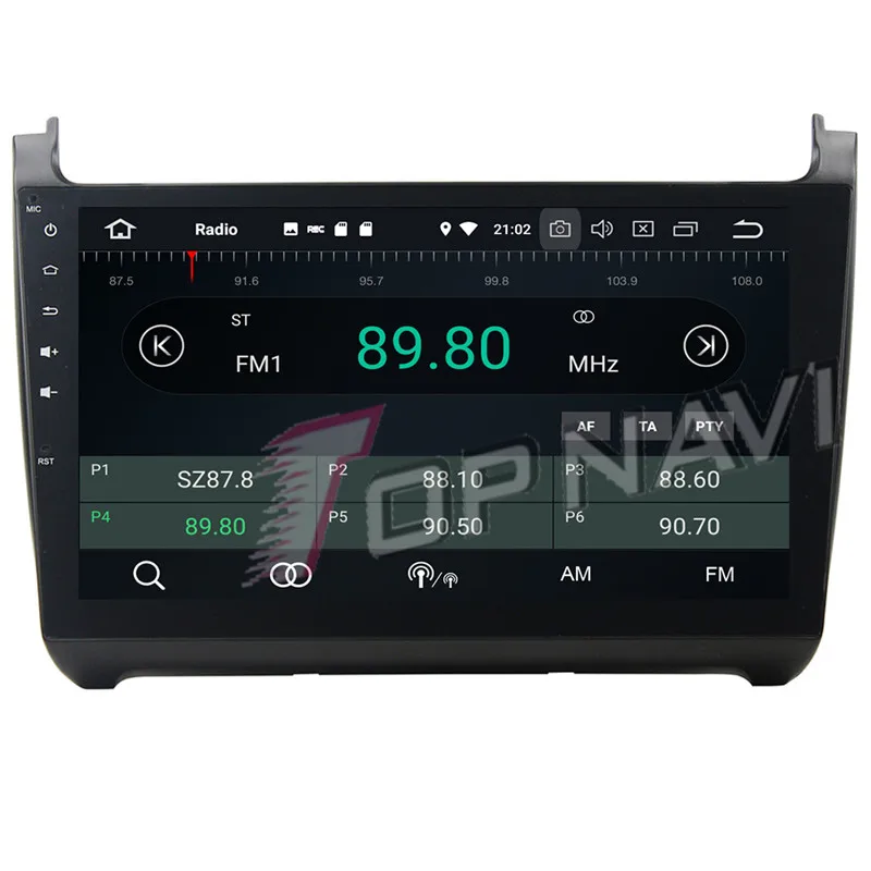 Topnavi 10," Android 8,0 автомобиль Mediaa центр плеер видео для VW мужские Поло аудио Авто Радио стерео два DIN gps навигации нет DVD
