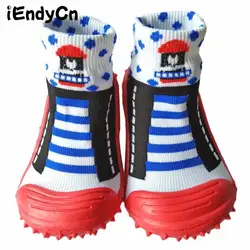 IEndyCn/нескользящие носки в полоску для маленьких мальчиков; тапочки; мягкие детские носки на резиновой подошве; YD634