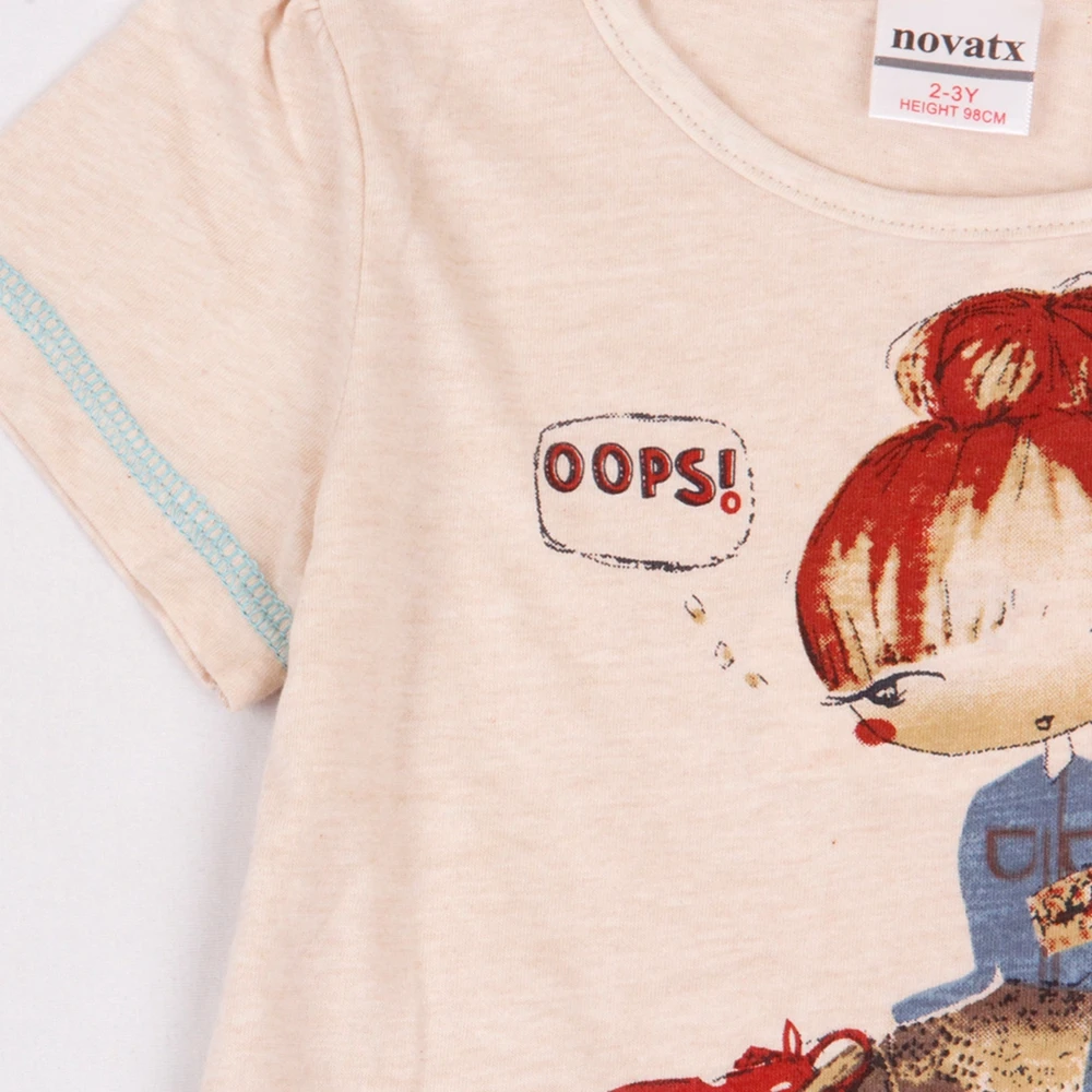 Girls Kids Baby Short Sleeve Dress Summer New Printed Round Neck Cotton Short Sleeve Dress for Kids Wearing Tutu Dress H6952K