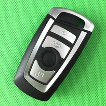 1 шт./лот 4 Кнопки Smart key Card Case Дистанционного Ключа Shell Пригодный для BMW 5 7 Серии Автомобилей Сигнализация Жилья Автозапуск Fob крышка
