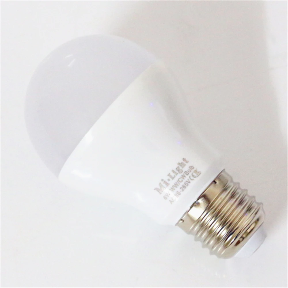 2 4G беспроводной WiFi контроль Mi светильник E27 6W CW WW светодиодный 110V 220V Светодиодный