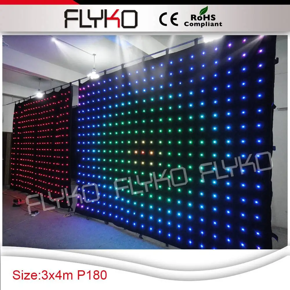 1 3x4m p18 led video curtain 7