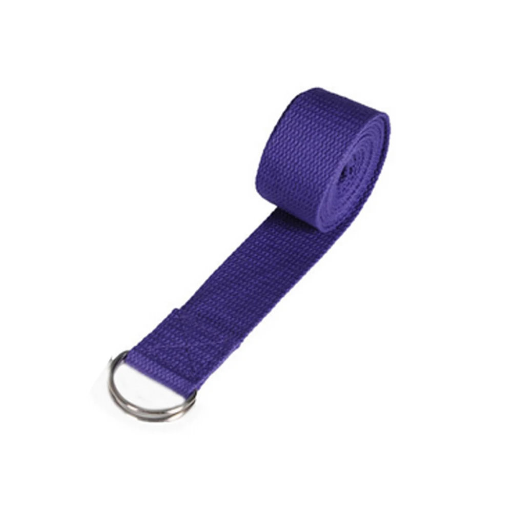 Женский эластичный ремень для йоги d-кольцо ремень фитнес тренировки веревка фигура талии ноги эспандер ДЛЯ ФИТНЕССА полосы B2Cshop - Цвет: Фиолетовый
