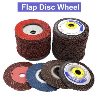 

URANN 10 pcs Abrasive Disc 4" 100mm Metal Sanding Flap Discs Angle Grinder Wheels 60 80 320 Grit