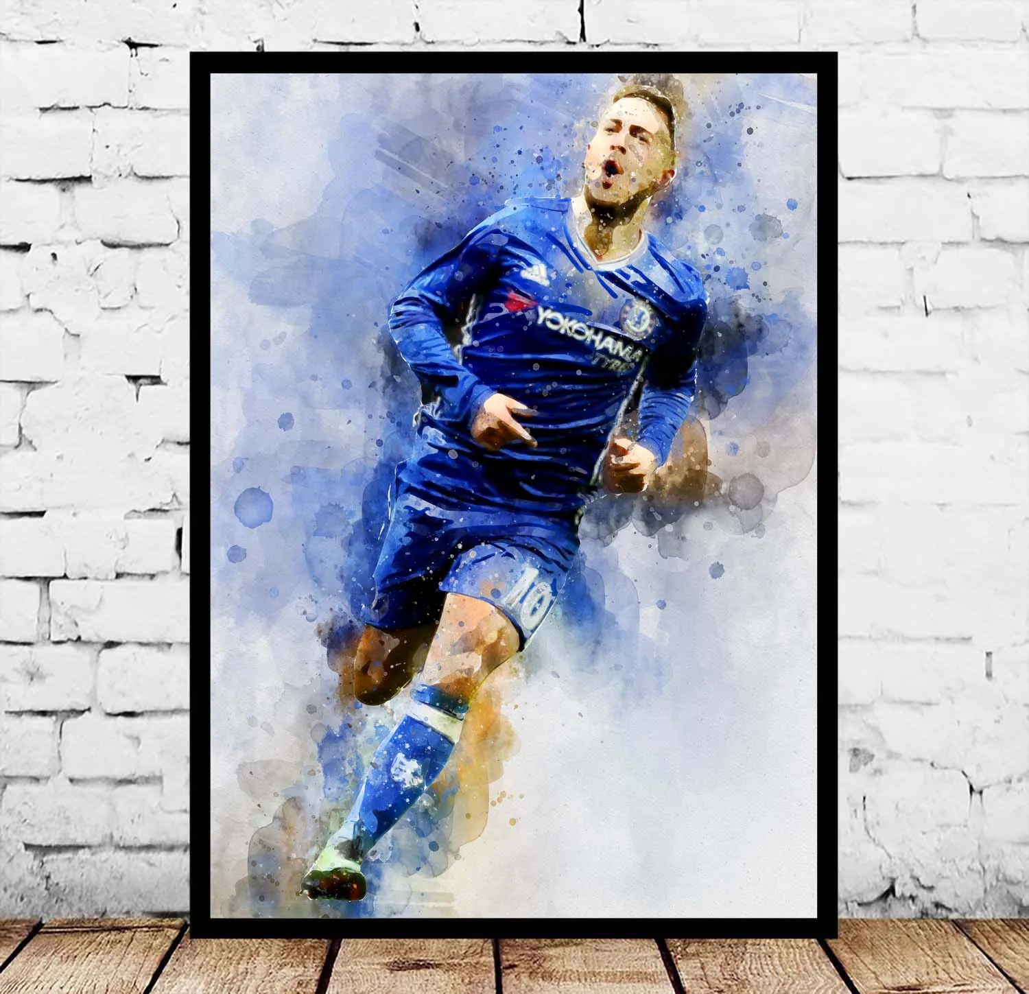 

Eden Hazard Soccer Sports Football Watercolor Abstract Poster