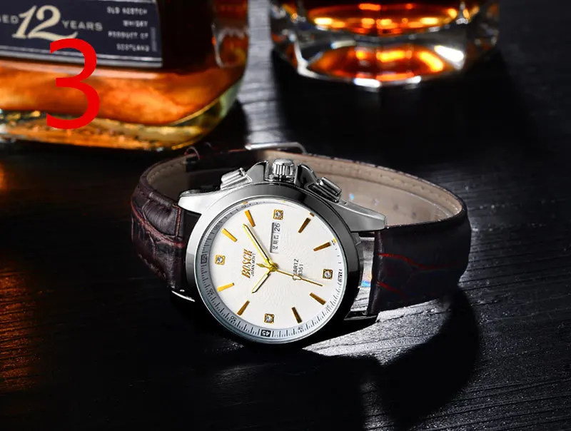 

2018 new counter genuine men's watch waterproof watch automatic quartz ultra-thin fashion non mechanical watch men