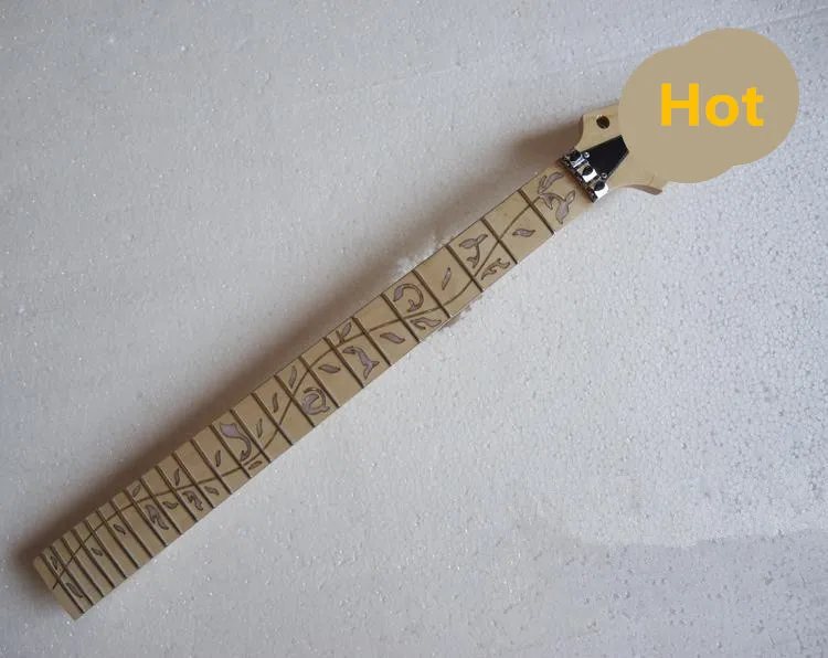 Disado 24 Frets inlay Árbol de la vida de la guitarra eléctrica del arce guitarra al por mayor partes guitarra instrumentos musicales Accesorios