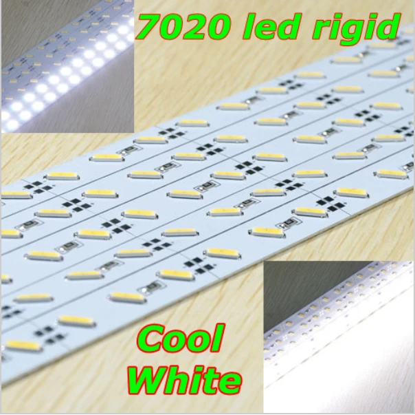 10 шт. x 50 см двойной чип SMD 7020 Жесткая светодиодная лента Водонепроницаемая 12 в SAMSUNG