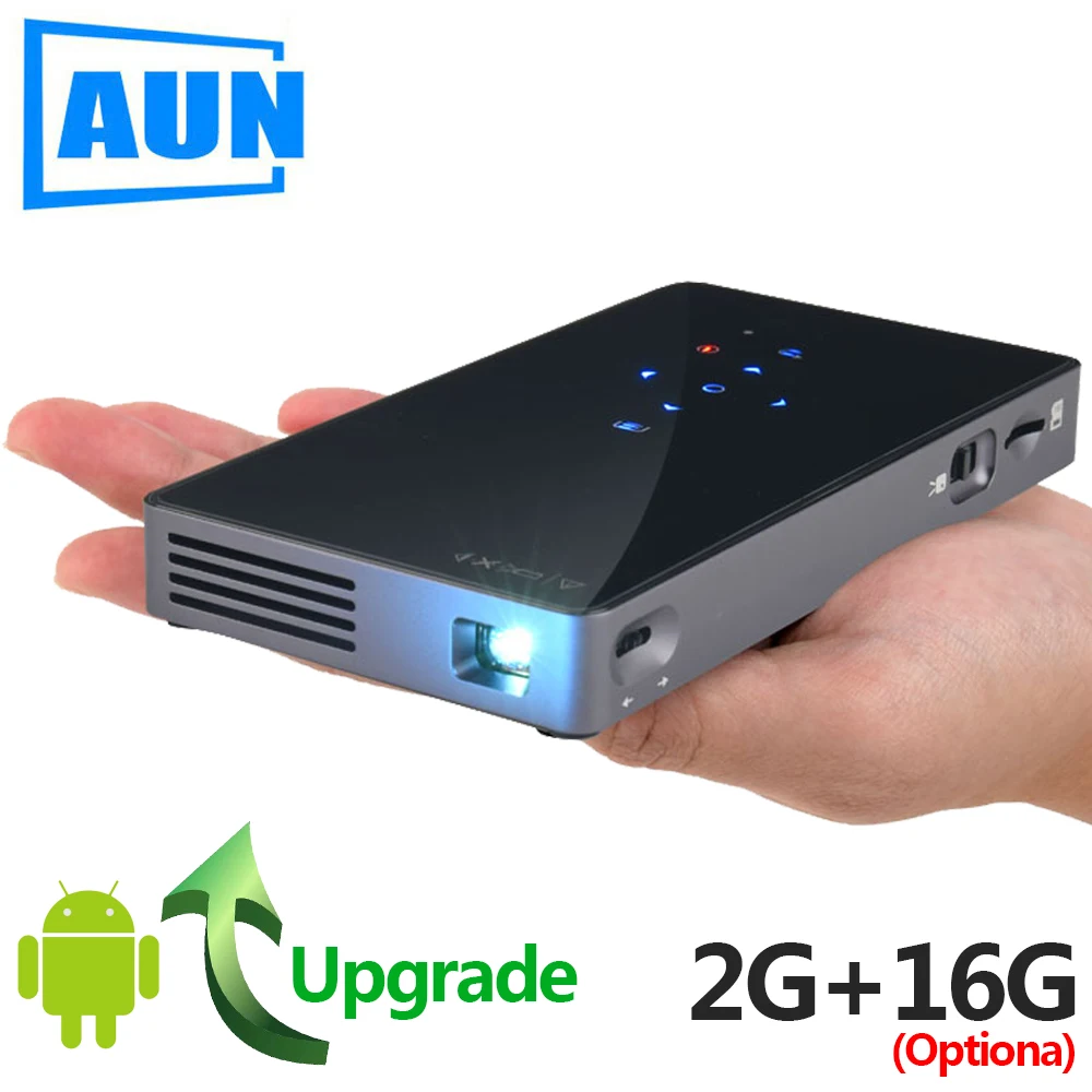 AUN Smart Projector, D5S, Android 7.1 (Optiona 2G+16G) WIFI, Bluetooth, HDMI, Home Theater Mini Projector (Optional D5 White) AUN Smart Projector, D5S, Android 7.1 (Optiona 2G+16G) WIFI, Bluetooth, HDMI, Home Theater Mini Projector (Optional D5 White)