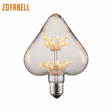 Zoyabell Винтаж Эдисон лампы E27 лампы накаливания Ретро декоративный Крытый настенный светильник Edison 220 V лампы головного света лампочки Эдисона в ретро-стиле